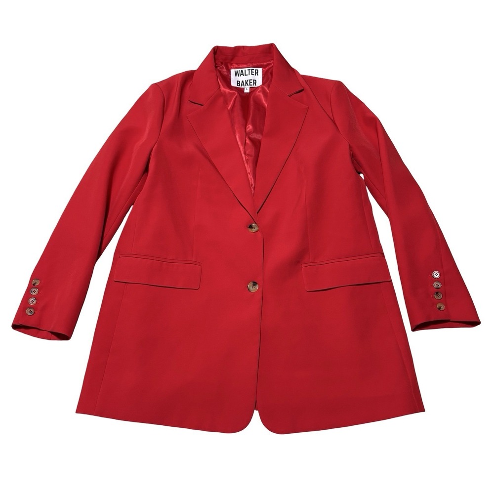 Walter Baker Kira Women's Oversized Blazer Red Size Large